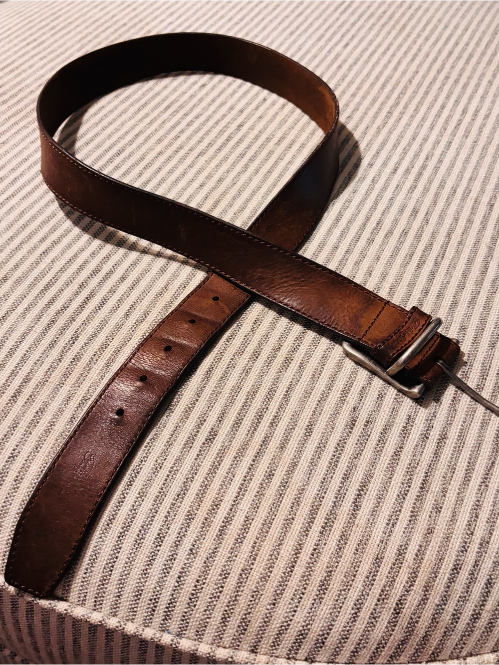 Classic Brown Leather Belt for Men - Casual & Dress